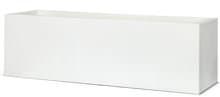 Stylish White Rectangular Low Level Planter 88 X 28 X 28cm