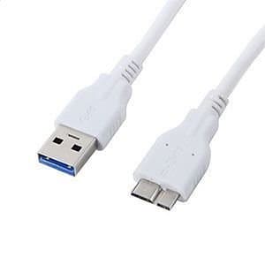 CellularOutfitter USB 3.0 A to Micro B Charge and Sync Connector - High Performing Super Speed Cable - White