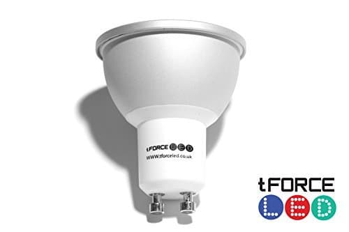 tForceLED® 5W Dimmable COB GU10, 40/50W Equivalent, Light Bulb Pure White- Wide Beam Angle, 60 degree, cold-forging aluminium, 3 Year Warranty