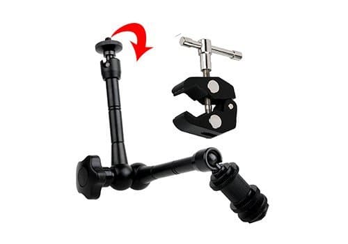Prost 11" Inch Articulating Magic Arm + Super Clamp for Camera Camcorder / LCD / LED Light / Dslr Rig Movie Kit