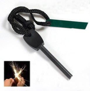 Fire starter Fire Stone Magnesium flint Campfire Outdoor Activity Lighter Fire Steel Lighter + Scraper from the brand PRECORN