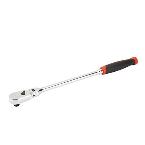 1/2 Inch Drive Professional Flex Head Long Handle Ratchet; 18 Long with TRP Comfort Grip by Pittsburgh Pro