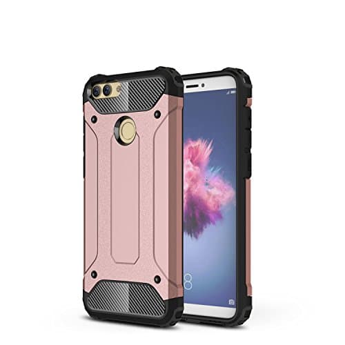 Rockwey® Huawei P Smart case,TPU + PC,durable,Shock-Proof,perfect match Huawei P Smart(Rose gold)