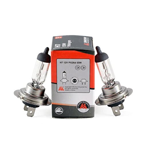 2x H7 55 W 12Volt Clear Halogen Light Bulbs for RENAULT CLIO III (BR0/1, CR0/1), Espace IV (JK0/1 _), KOLEOS (HY _) Laguna I (B56 _, 556 _)