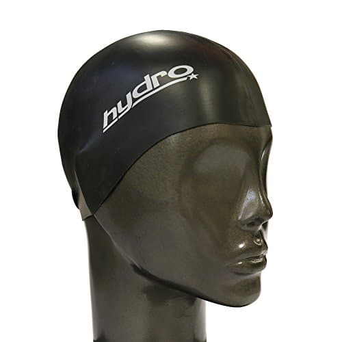 Hydro Star Swimming Cap Silicone AD with Case, Black