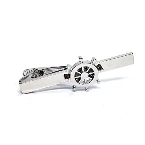 Ships Wheel Design Tie Clip (Pin) - Supplied Boxed