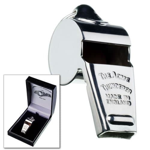 Silver Plated Acme Thunderer Whistle in Deluxe Presentation Box