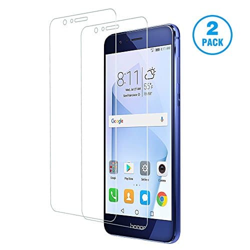 [2 Pack] Huawei Honor 8 Screen Protector Glass Guard TUGOO Premium Tempered Glass Screen Protector