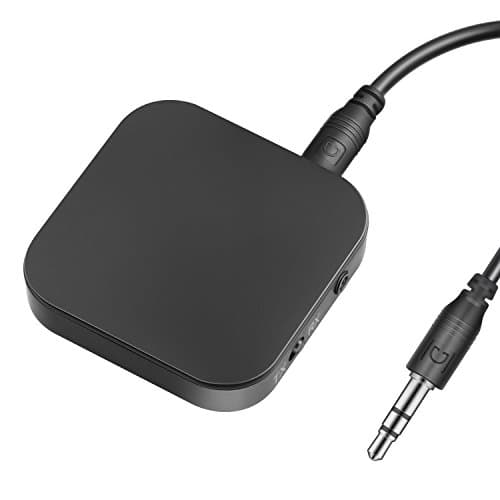 Bluetooth Transmitter and Receiver 2-in-1 and wireless 3.5mm Bluetooth Audio Adapter with Apt-X Low Latency for TV/Speaker/Home Stereo System