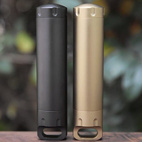 Waterproof Case Container,ZAVF-Small Emergency Container for Matches, Medicine, or Other Tiny Items EDC Emergency Tool (Two color)