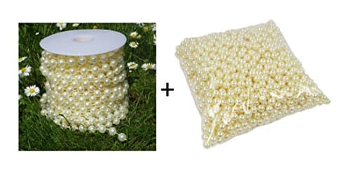 Decorative with 10 Meter 8 mm, Plastic, Set-P8-1300-Champagner, 8 mm