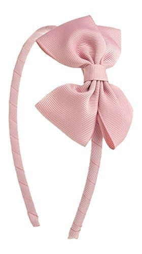 Headband Butterfly Medium Bow - Antique Pink