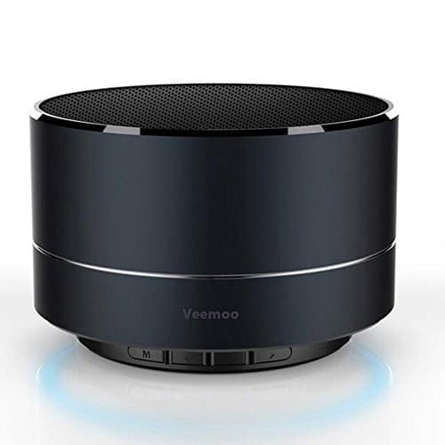 Bluetooth Speaker, Upgraded Mini Wireless Portable Stereo Speakers with Microphone Support AUX Handsfree /FM Radio /TF Card - Black