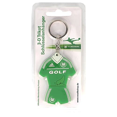 VfL Wolfsburg 3-D Shirt Key Ring Green Wolf