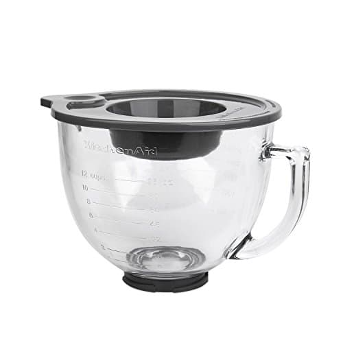 Kitchen 4.8 L tilting head glass bowl with handle and measuring mark