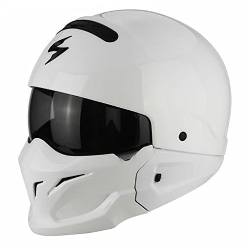 Scorpion Exo Combat White Motorcycle Helmet