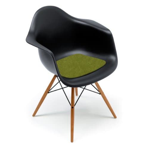 Hey Sign Felt Lining For Eames Plastic Arm Chair, Green with Non-Slip Coating 5 mm Thickness