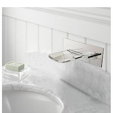 HFaucet® Good Quality Chrome Bathtub Single Handle Single Hole Tap Brass Mixer Wall Mounted tap Bathtub tap