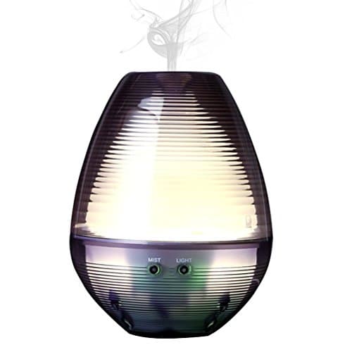 Cool Mist Humidifier, Aroma Essential Oil Diffuser with Adjustable Mist Mode,Low Water Protection, Whisper Quiet with LED Night Light,180ml Portable Ultrasonic Air Humidifiers (Purple-180ml)