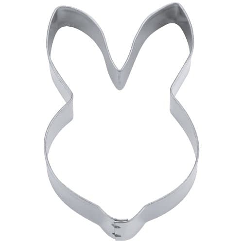 Staedter 080058 Rabbit Face Cookie Cutter, Silver, 6 cm