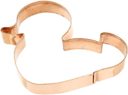 Old River Road Rubber Ducky Shape Cookie Cutter, Copper