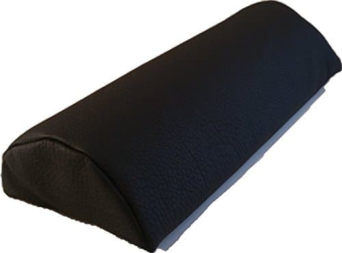 Insula Sana MASSAGE-EXPERT Half Roll Positioning Roll Neck Rollle Faux Leather Cover (50 x 15 x 7.5 cm, Dark Grey)
