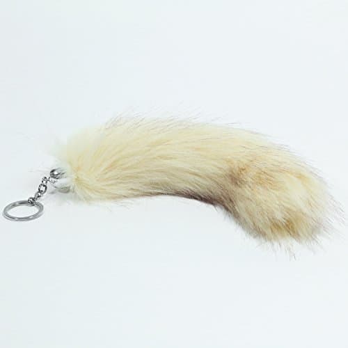 Fox Tail Key Chain, Pendant Made From Artificial Hair Approx.25 cm Long