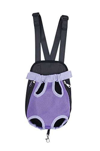 FourlegMate Nylon Pet Carrying Backpack(Purple,Large)