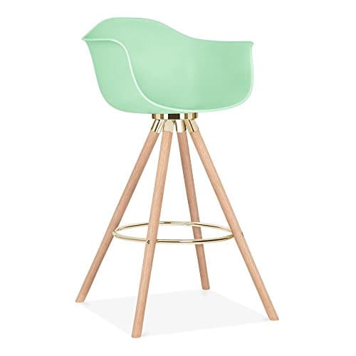 Cult Design Moda Bar Stool with Armrest CD2 - Pastel Green