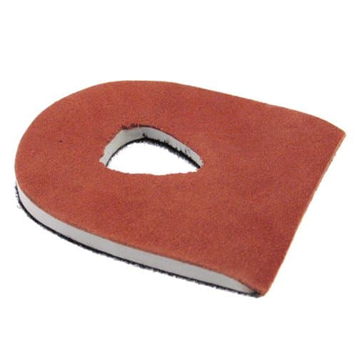 Heel Backskin Leather Orange
