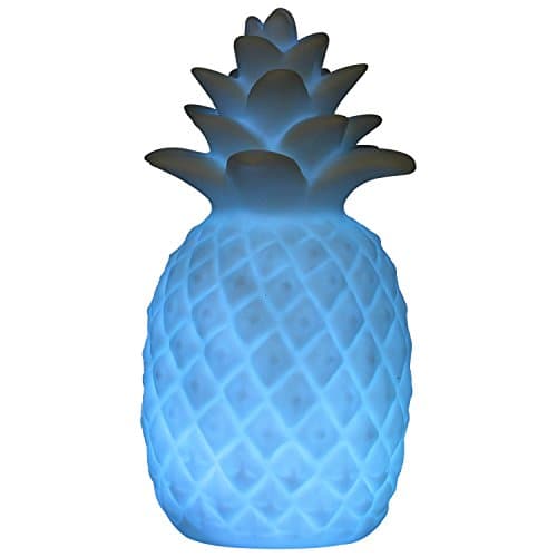 Pineapple Shape Design Multi Color Changing LED Bedroom Bedside Table Tropical Lamp with Batteries Included