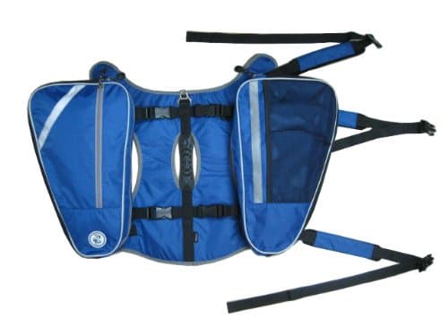 Petelligence Praxis Dog Backpack, Large, Blue