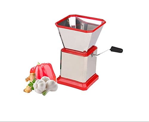 Stainless Steel Multi-Function Vegetables Shredder Garlic Press and Peeler, Premium Manual Mincer
