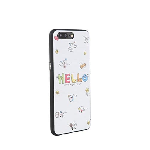 XMT OnePlus 5 5.5" Case, 3D Design Ultra Slim Soft TPU Back Case Cover Scratch-Resistant Protective Case for OnePlus 5 Smartphone (for OnePlus 5 5.5", Hello)