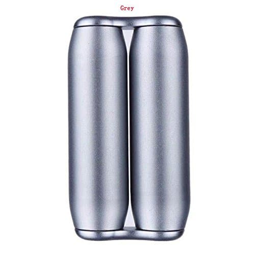 Decompression Stick Fingertip Roller Decompression Artifact Aluminum Alloy Hand Massage Toys Children's Gifts Adult Toys (Silver)