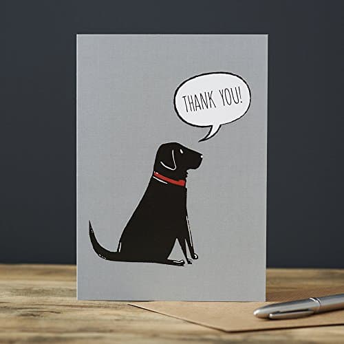 Black Labrador Thank You Card