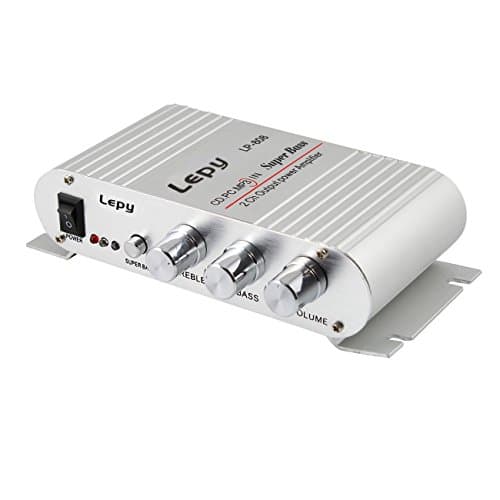 LEPY 28-018-250 Digital Amplifier Stereo Audio, Silver, 20 W x 2
