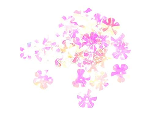 Papercellar Large Flower Shape Sequins Clear Pink - per pack