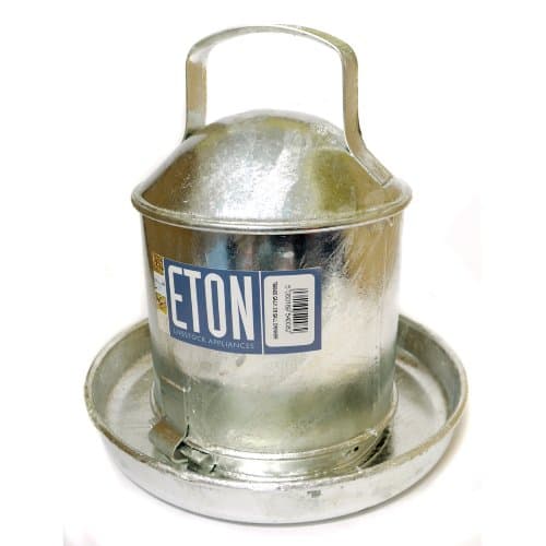 Eton Poultry Galvanised Traditional Drinker, 0.5 Gallon