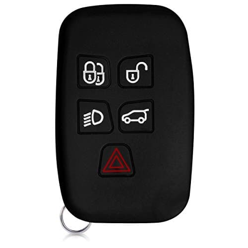 Eximone [2 Pack] Silicone Protective Car Key Cover Protector Skin for Land Rover (Black)