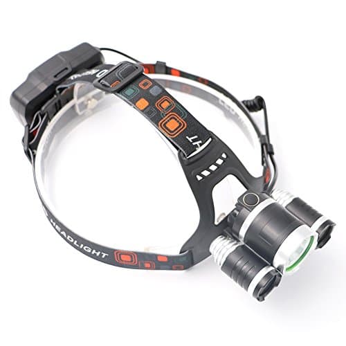 Seitor USB Rechargeable LED Headlamp Super Bright Zoomable 4 Modes LED Head Torch Lightweight and Comfortable Head Light Great for Hiking Running Walking