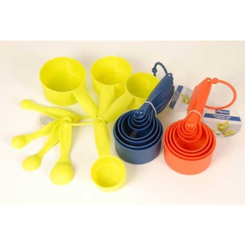 8 Pcs Measuring Spoon &amp; Cup Set, available in blue, green or orange