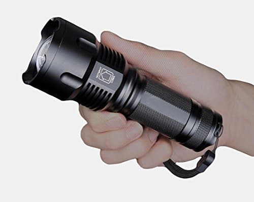 XQF Super Bright Flashlight Rechargeable Light Long Distance Searchlight