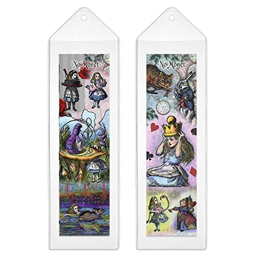 Alice in Wonderland Plastic Bookmark in Plastic Sleeve