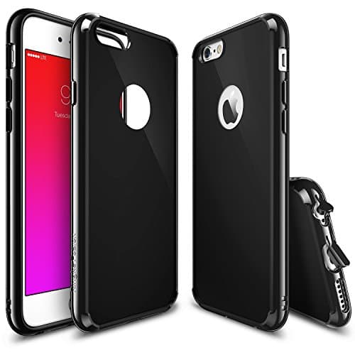 iPhone 6S Plus Case, Ringke [FUSION] Tough PC Back TPU Bumper [Drop Protection/Shock Absorption Technology] Raised Bezels Protective Cover For Apple iPhone 6 Plus / 6S Plus - Shadow Black