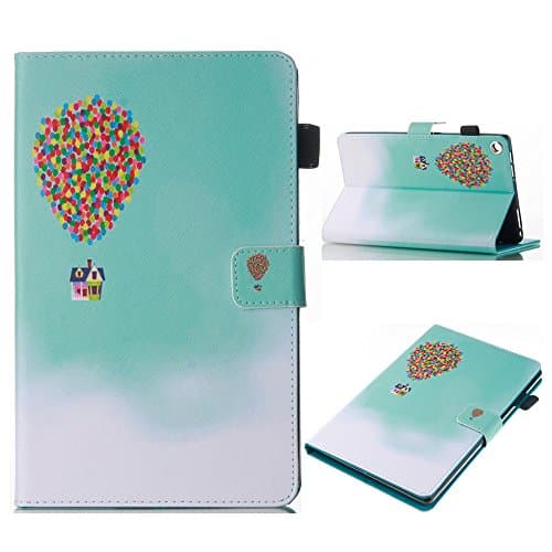 Fire 7 Folio Case, JLsmile Ultra Slim Leather Case Smart Cover For Kindle Fire 7 ( 2015 Release ) (Hot-air Balloon)