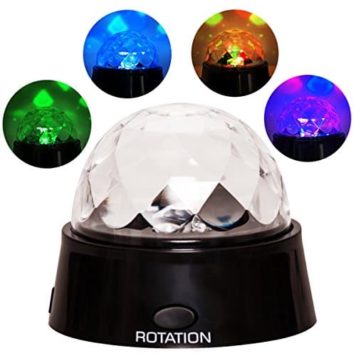 DXP Mini Disco DJ Stage Lights Crystal Magic Rotating Ball Lights Effect for KTV Xmas Party Wedding Show Club Pub RGB Color Changing