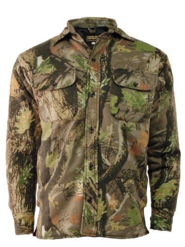 Camouflage Quilted Lumberjack Work Shirt / Jacket
