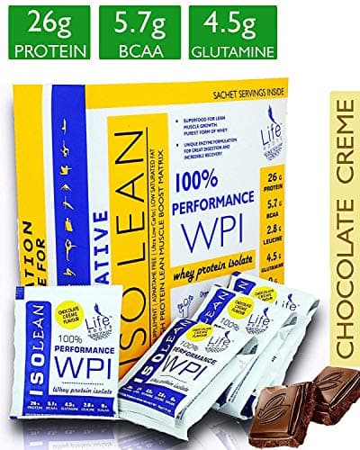 LifeRoots ISOLEAN WHEY PROTEIN ISOLATE (32 Sachet) Chocolate Crème (2.26 lb)(1024 g)