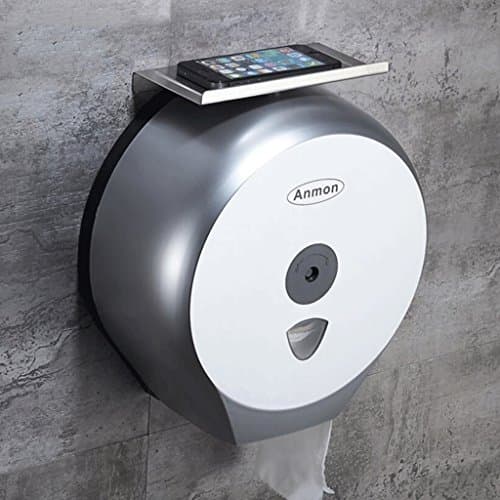 QZz Bath Hotel Bathroom Plastic Large Roll Paper Box Large Roll Holder Toilet Paper Shelf Waterproof Tray Paper Towel Rack Toilet Paper Holders